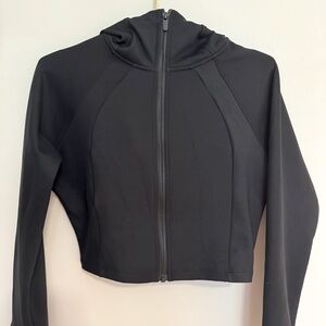 🆕 Black Women's crop hoodie Jacket